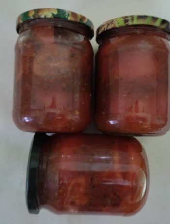 Помидоры в собственном соку с сушеным базиликом – пошаговый рецепт