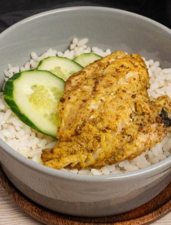 Жареное филе окуня с пропаренным рисом – пошаговый рецепт