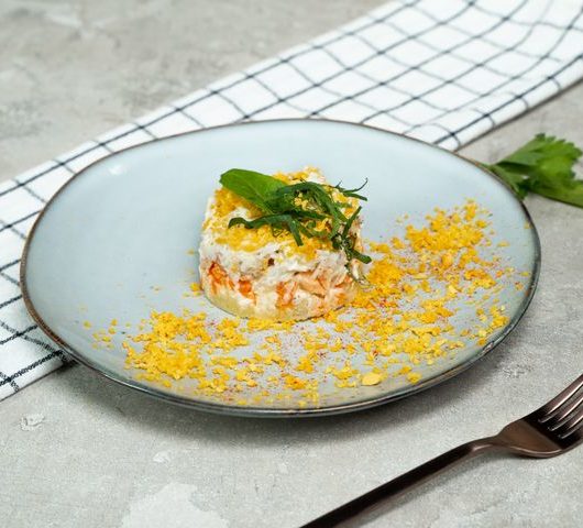 Рецепт салата рыбного с картофелем – пошаговый рецепт