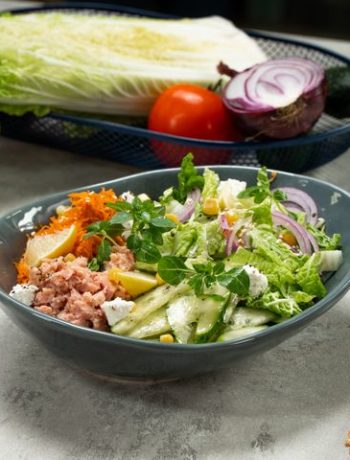 Свежий рецепт рыбного салата – пошаговый рецепт