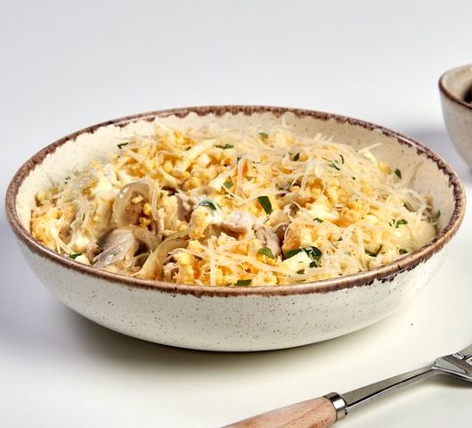 Салат «Нежность» с грибами и сыром – пошаговый рецепт
