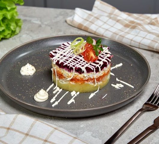 Салат-торт праздничный – пошаговый рецепт