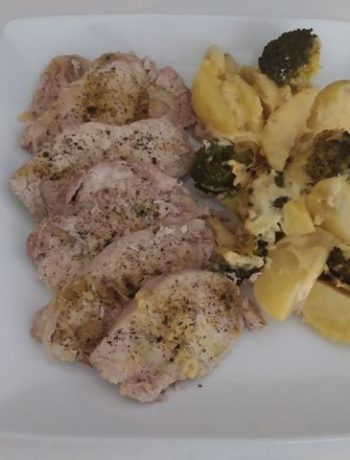 Запеченный картофель с мясом и брокколи – пошаговый рецепт